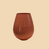 Orange Glossy Ceramic Vase – Contemporary Color Accent