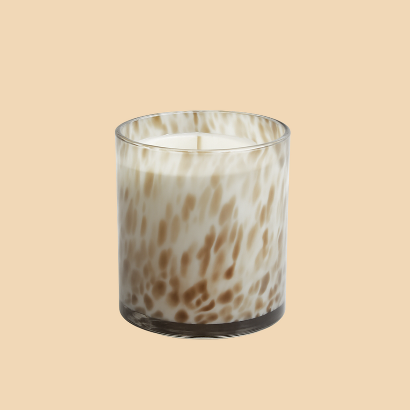 Marbled Glass Candle – Handcrafted Marble Effect Luxury Candle