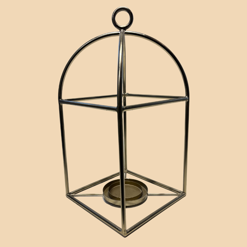 GlowCage Brass Lantern – Warm Ambient Lighting