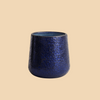 Azure Frost Candle – Deep Blue Glass Candle with Frosted Finish
