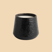 Black Textured Glow Candle – Elegant Black Jar Candle for Modern Décor