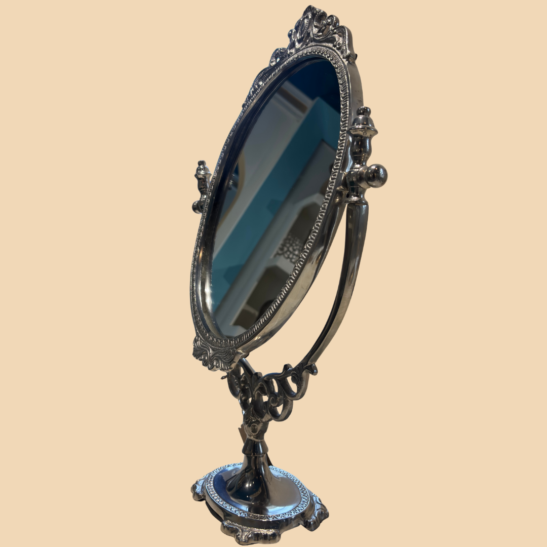 Vintage Baroque Mirror Stand – Jalsaghar Art Studio, Delhi NCR