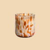 Orange Speckled Candle – Handcrafted Color Pop Candle Jar