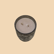 Black Textured Glow Candle – Elegant Black Jar Candle for Modern Décor