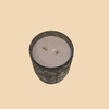 Black Textured Glow Candle – Elegant Black Jar Candle for Modern Décor
