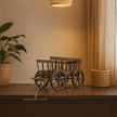 Miniature Antique Wooden Cart – Rustic Home Decor Accent