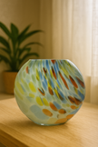 Aurora Splash Multicolor Glass Vase – Modern Art Vase in Delhi NCR
