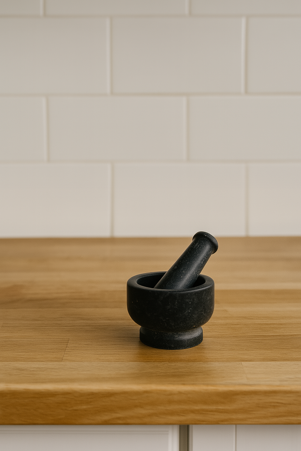 Black Marble Mortar & Pestle for Kitchen – Jalsaghar Art Studio, Delhi NCR