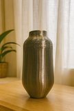 Handcrafted Brushed Bronze Vase – Jalsaghar Art Studio, Delhi NCR