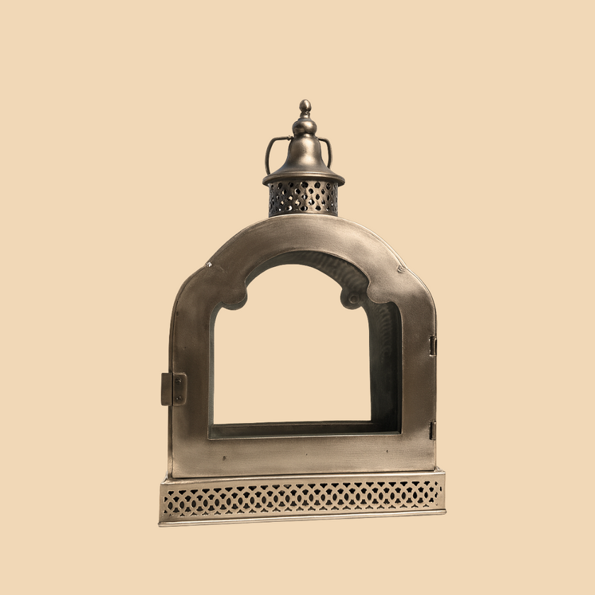 Mughal Arched Metal Lantern | Jalsaghar Art Studio, Delhi NCR