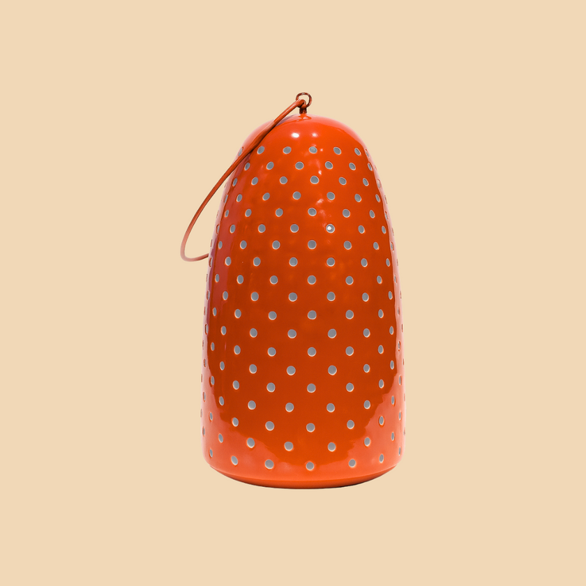 Scarlet Dot Lantern – Contemporary Iron Hanging Decor