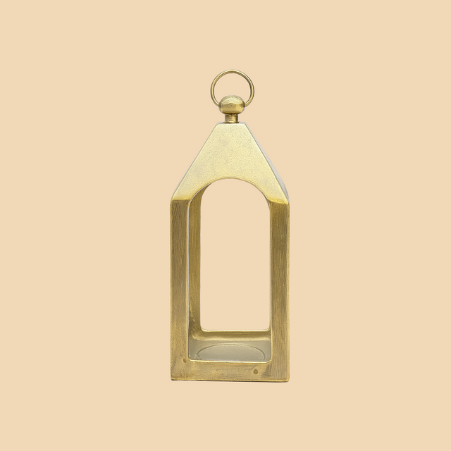 Minimal Gold Candle Stand – Chic Table Accent
