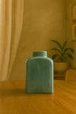 Celadon Curve Ceramic Vase – Minimalist Matte Table Vase