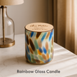 Multicolor Speckled Candle – Artistic Scented Candle with Wooden Lid